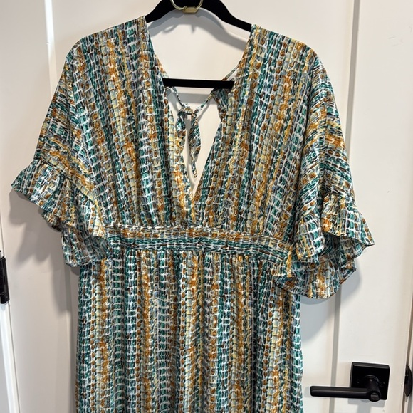 Express x Rocky Barnes Multicolor Maxi Dress NWT - Picture 6 of 11